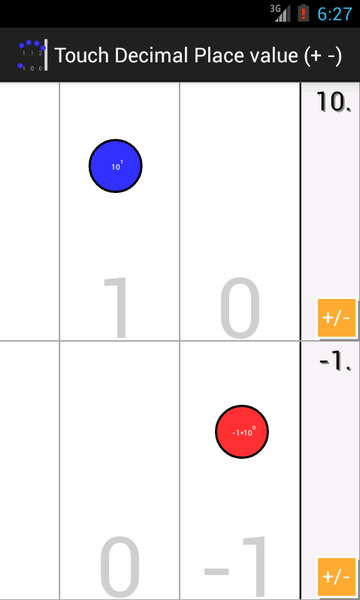 Touch decimals Place value - عکس برنامه موبایلی اندروید