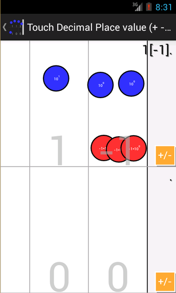 Touch decimals Place value - Image screenshot of android app