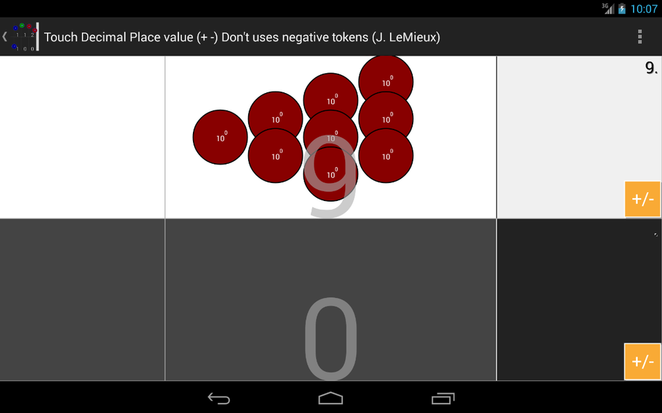 Touch decimals Place value - Image screenshot of android app