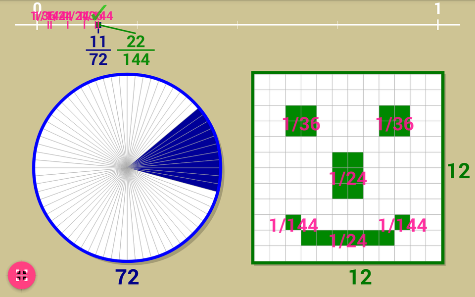 Proper Fractions - عکس برنامه موبایلی اندروید