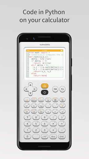 NumWorks Graphing Calculator - Image screenshot of android app