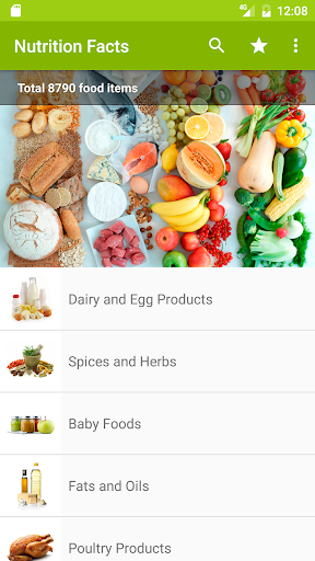Nutrition facts - عکس برنامه موبایلی اندروید