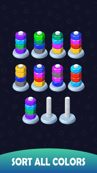 Nuts & Bolts Puzzle Screw Sort - عکس بازی موبایلی اندروید
