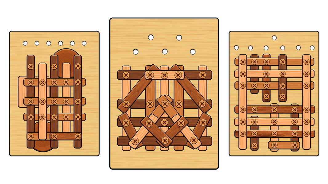 Nuts & Bolts Game: Wood Puzzle - Gameplay image of android game