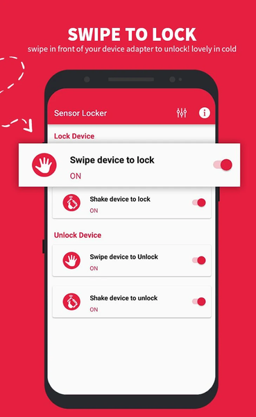 Sensor Locker - عکس برنامه موبایلی اندروید