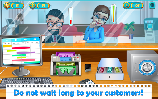Bank Manager & Cashier - Cashier Simulator Game - عکس بازی موبایلی اندروید