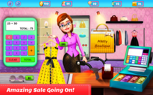 Shopping Mall Girl Cashier - Gameplay image of android game