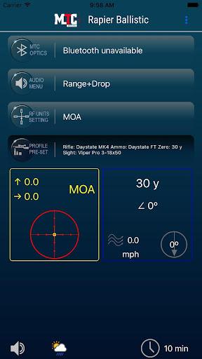 MTC Rapier Ballistic - Image screenshot of android app