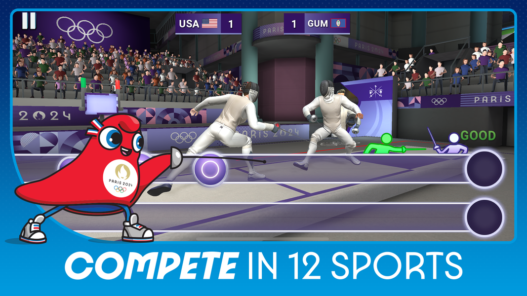 Olympics™ Go! Paris 2024 - Gameplay image of android game