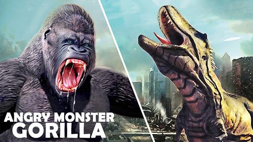 Angry Monster Gorilla - King Fighting Kong Games - Image screenshot of android app