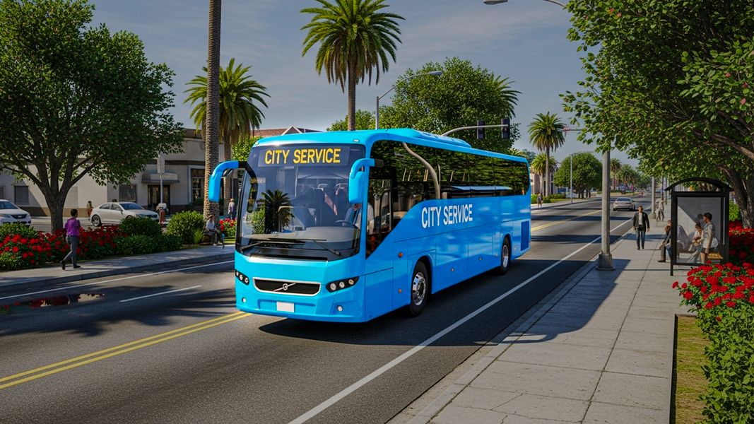 Bus Simulator : Real Drive 3D - Gameplay image of android game