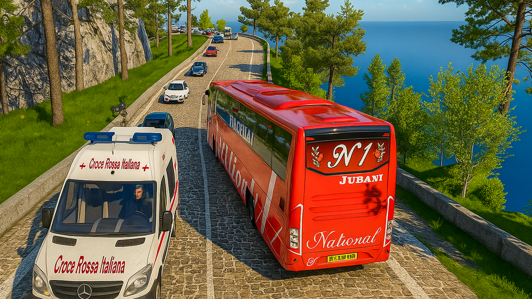 Bus Simulator : Real Drive 3D - Gameplay image of android game