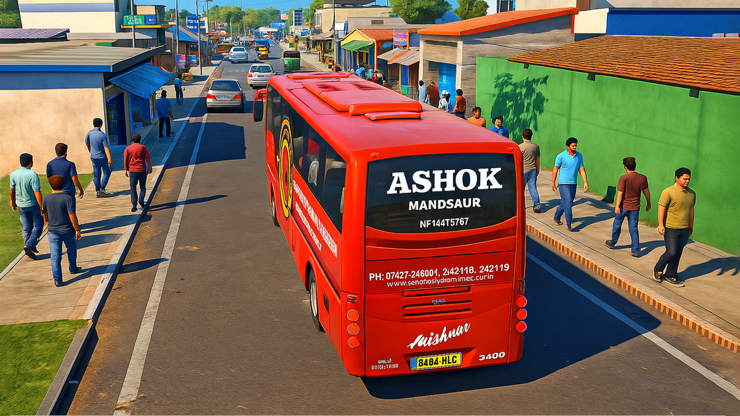 Bus Simulator : Real Drive 3D - Gameplay image of android game