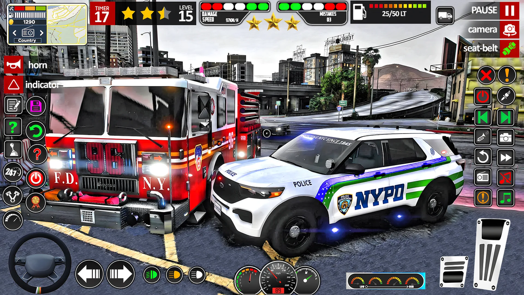 Police Car Chase Cop Car Games - Gameplay image of android game