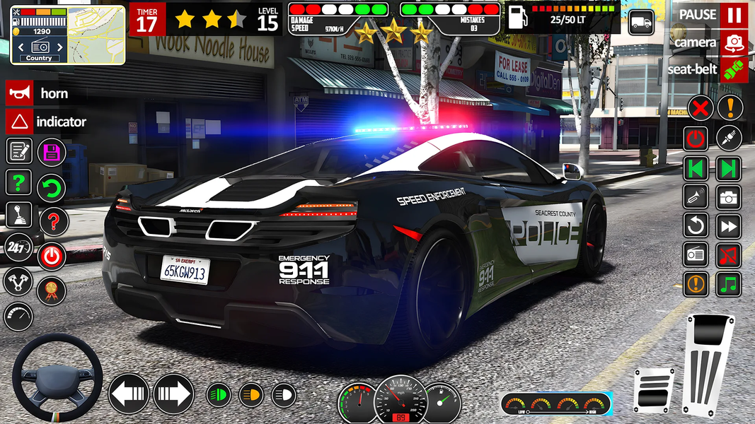 Police Car Chase Cop Car Games - Gameplay image of android game
