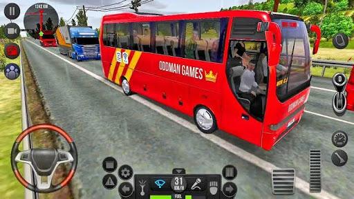 Luxury Coach Bus Driving Game - Gameplay image of android game