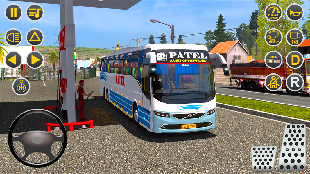 Modern Bus Simulator Bus Games - Gameplay image of android game