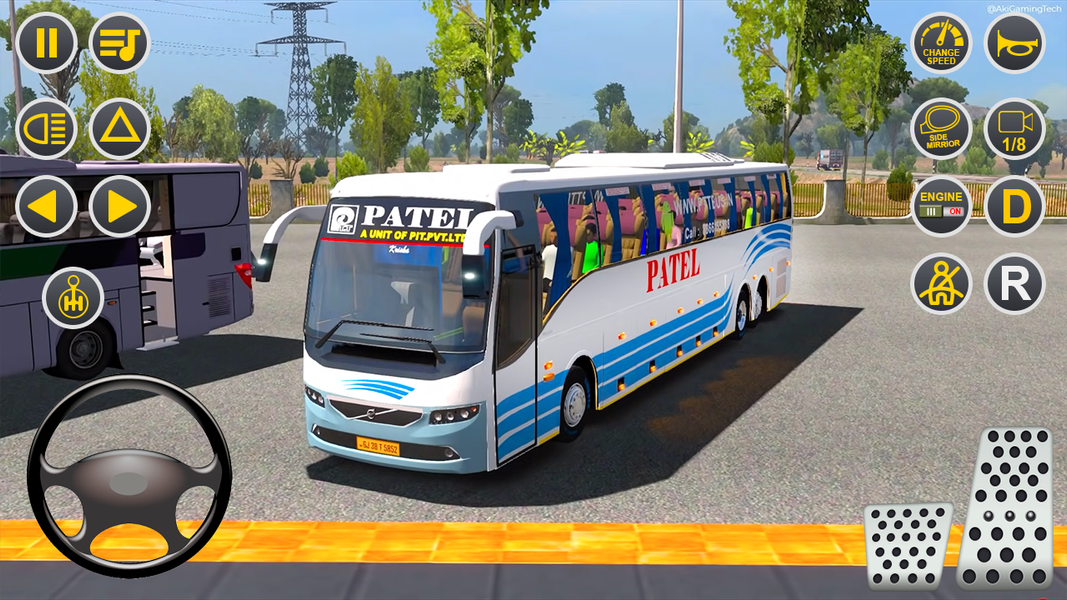 Modern Bus Simulator Bus Games - Gameplay image of android game