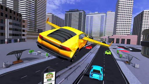 Real Flying Car 3D Simulation - Gameplay image of android game