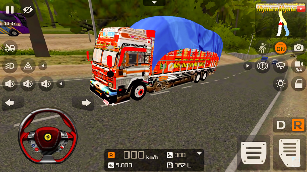 Indian Cargo Modern Truck Game - Gameplay image of android game