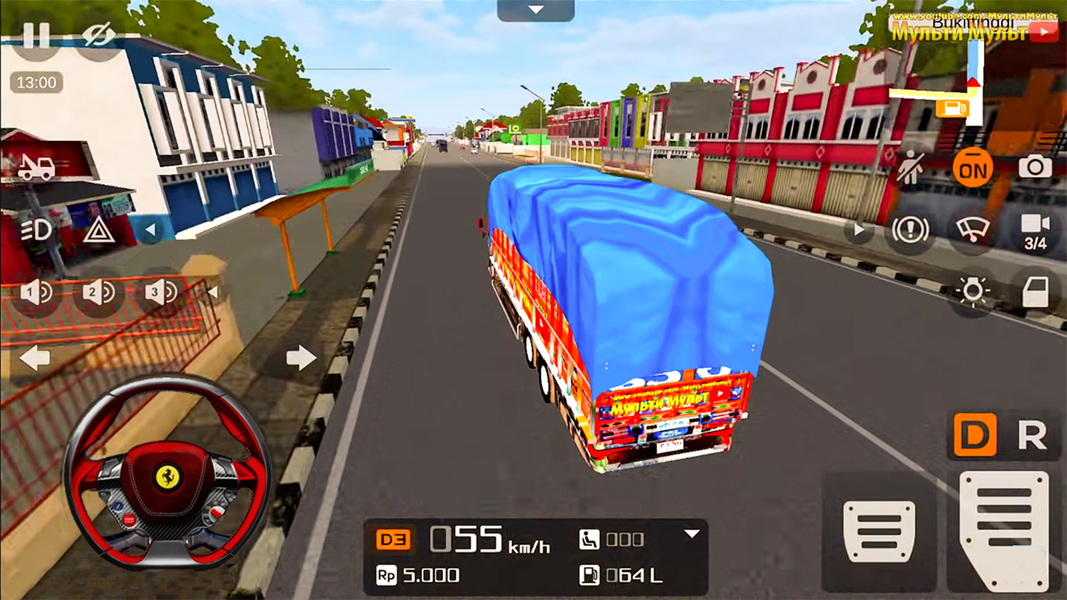 Indian Cargo Modern Truck Game - Gameplay image of android game