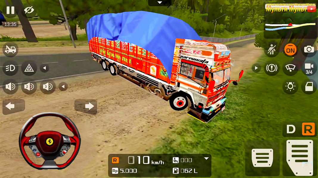 Indian Cargo Modern Truck Game - Gameplay image of android game