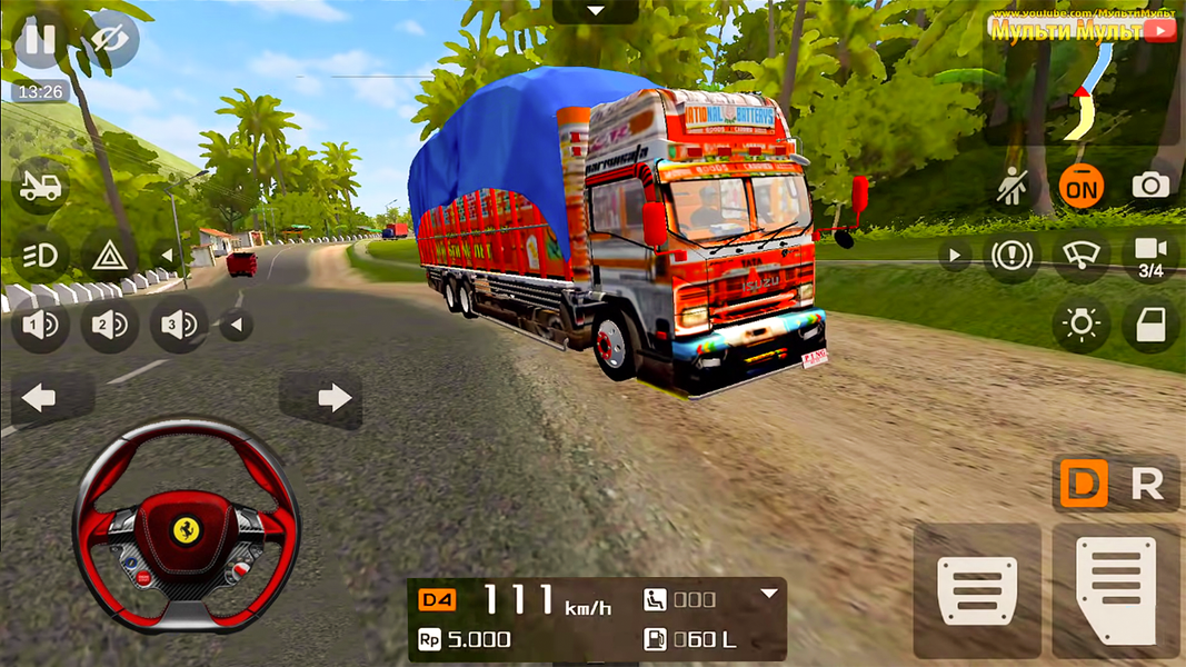Indian Cargo Modern Truck Game - Gameplay image of android game