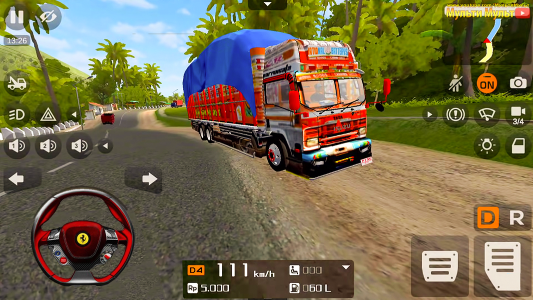 Indian Cargo Modern Truck Game - Gameplay image of android game