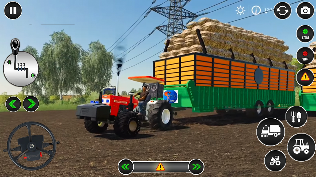 Real Tractor Heavy Cargo Drive - Gameplay image of android game