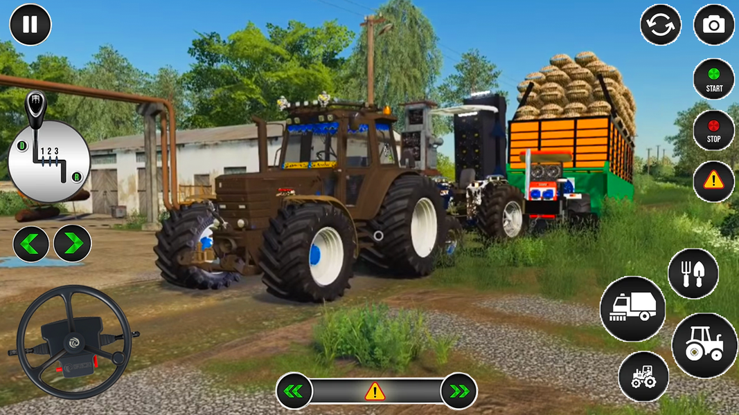 Real Tractor Heavy Cargo Drive - Gameplay image of android game