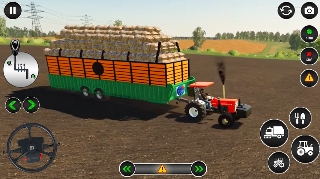 Real Tractor Heavy Cargo Drive - Gameplay image of android game