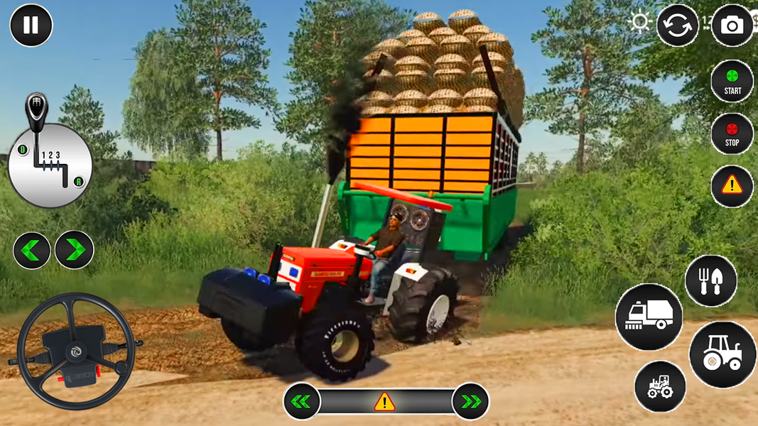 Real Tractor Heavy Cargo Drive - Gameplay image of android game
