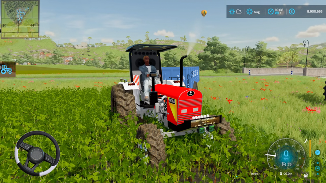 Real Tractor Heavy Cargo Drive - Gameplay image of android game