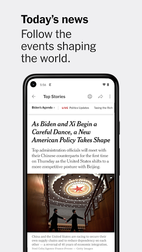 The New York Times - Image screenshot of android app