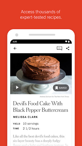 NYT Cooking: Quick Tasty Meals - Image screenshot of android app