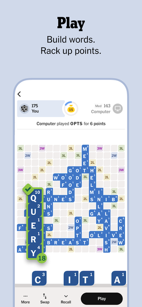 NYT Crossplay: Play and Spell - عکس بازی موبایلی اندروید