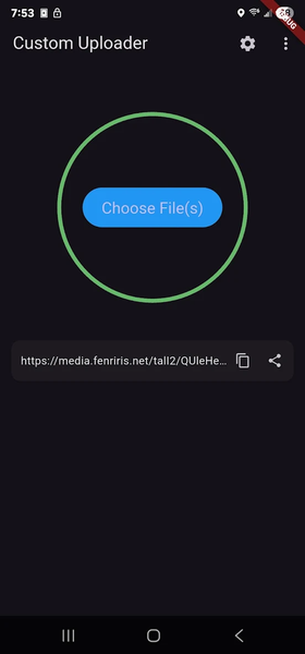 Custom Uploader - عکس برنامه موبایلی اندروید