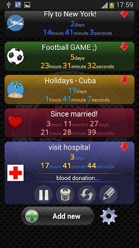Countdown Chronometer & Widget - عکس برنامه موبایلی اندروید