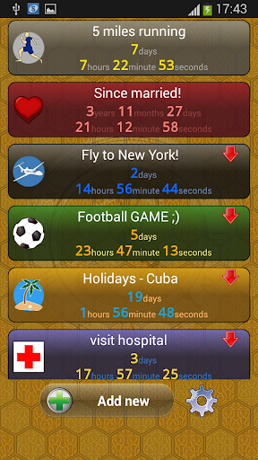 Countdown Chronometer & Widget - Image screenshot of android app
