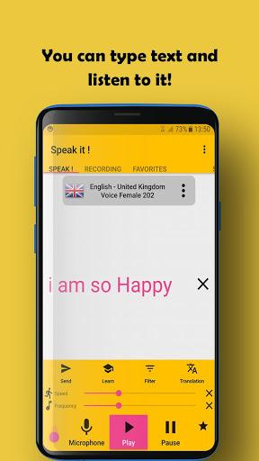 Speak it - عکس برنامه موبایلی اندروید