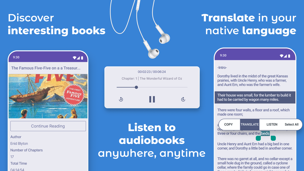 English Reading and Listening - عکس برنامه موبایلی اندروید