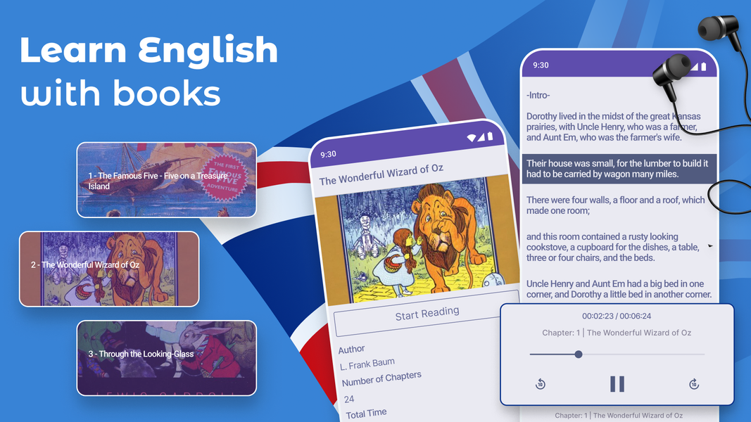 English Reading and Listening - عکس برنامه موبایلی اندروید