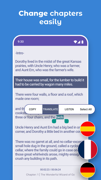 English Reading and Listening - عکس برنامه موبایلی اندروید