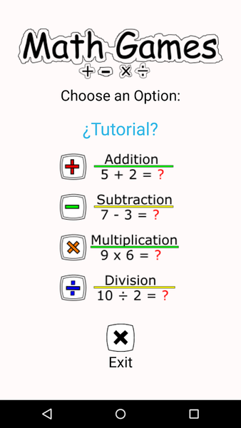 Math Games - Gameplay image of android game