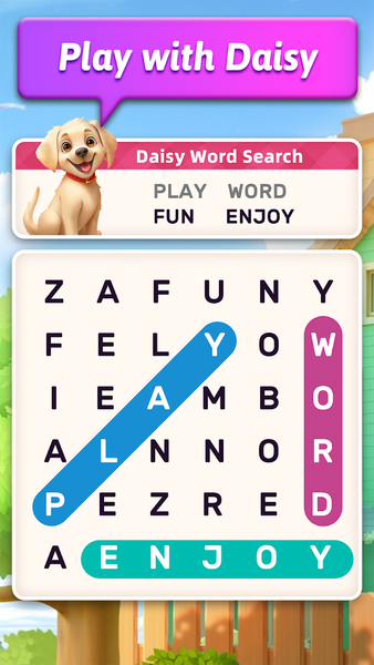 Daisy Word Search - Gameplay image of android game