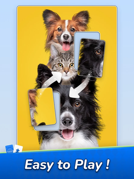 Jigsawcard Solitaire Puzzle - Gameplay image of android game