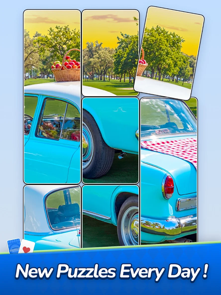 Jigsawcard Solitaire Puzzle - Gameplay image of android game