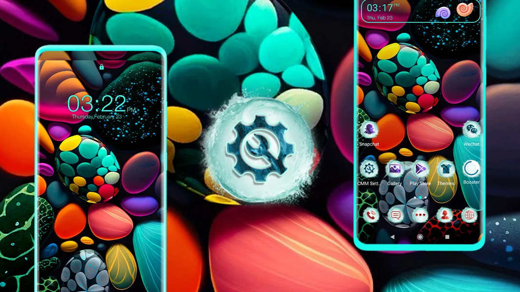Colorful Stones Theme - عکس برنامه موبایلی اندروید