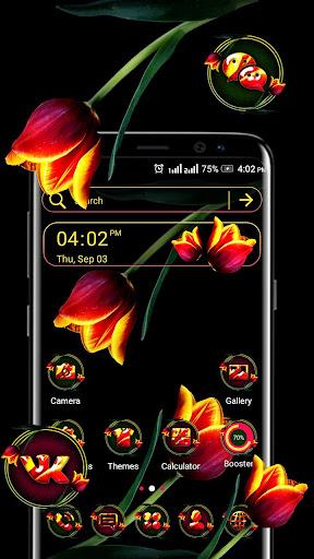 Red Tulip Theme Launcher - عکس برنامه موبایلی اندروید