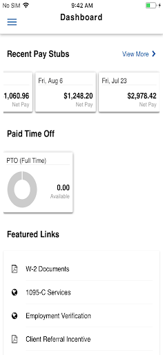 Paychex Oasis Employee Connect - Image screenshot of android app
